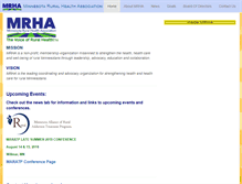 Tablet Screenshot of mnruralhealth.org